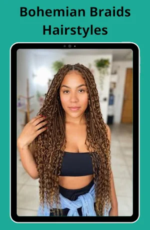Bohemian Braids Hairstyles Screenshot 2