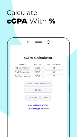 Easy GPA Calculator Screenshot 1