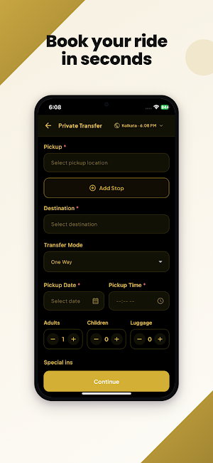 DS Black - Request a Ride Screenshot 2