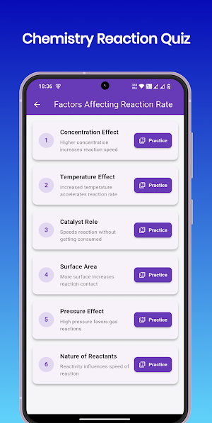 Chemistry Reaction Quiz Screenshot 2