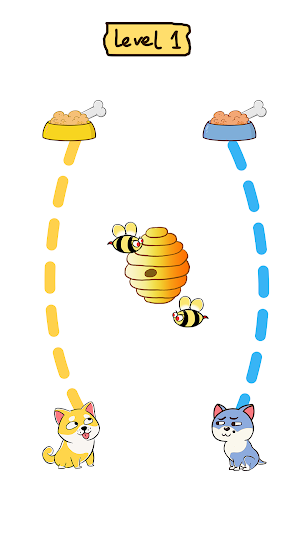 Dog rush: Draw to save game Screenshot 0