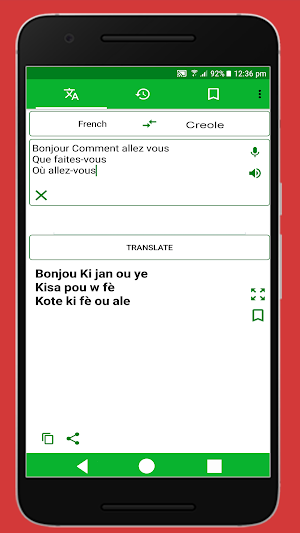 Traducteur Francais Creole Screenshot 0
