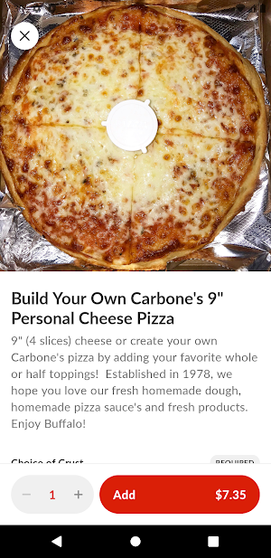 Carbone's Pizza 716 Screenshot 3