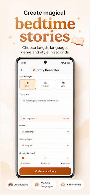 Storytime - AI Story Generator Screenshot 3