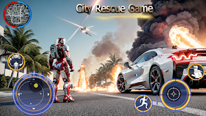 Iron Superhero : Flying Robot Screenshot 2