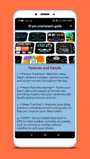 fit pro smartwatch guide Screenshot 0