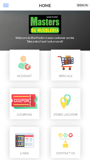 Masters Lease Customer Portal Screenshot 1