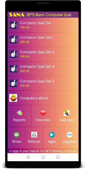 IBPS Computer Quiz Screenshot 0