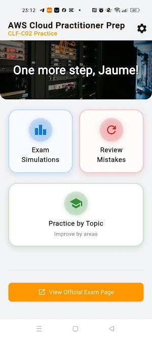 AWS Cloud Practice Test Screenshot 0