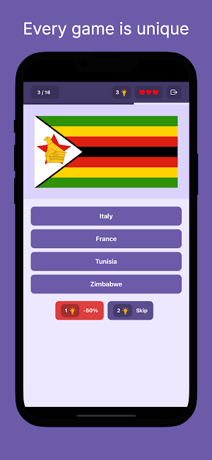 Country flags - quiz Screenshot 3