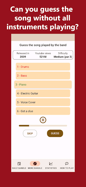 Bandle - Guess the song Screenshot 2