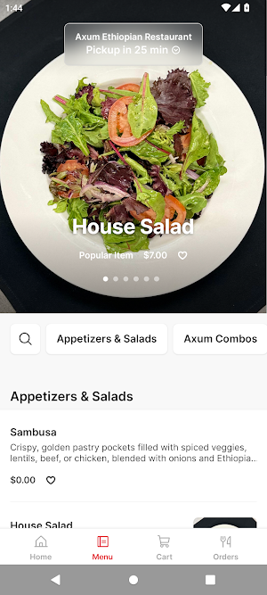 Axum Ethiopian Restaurant Screenshot 1