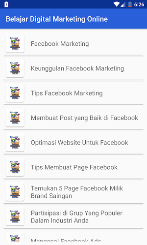 Belajar Ilmu Digital Marketing Online Screenshot 1