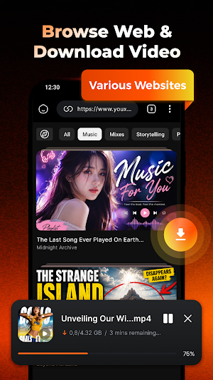 HD Video Player - Downloader Screenshot 1