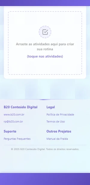 Simulador de Rotinas Screenshot 3