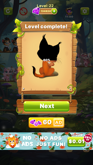 Fluffy Cat: Sort Puzzle Game Screenshot 1