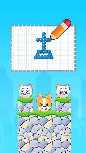 Draw Puzzle: Smash Angry Dog Screenshot 0