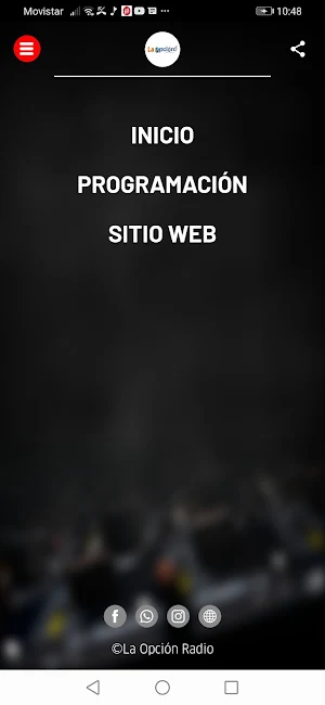 La Opción Radio Screenshot 2