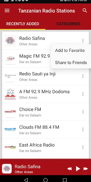 Tanzanian Radio Stations Screenshot 1