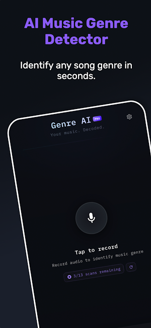 Genre AI: Music Genre ID Screenshot 1