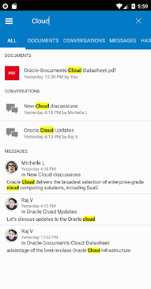 Oracle Content Screenshot 3