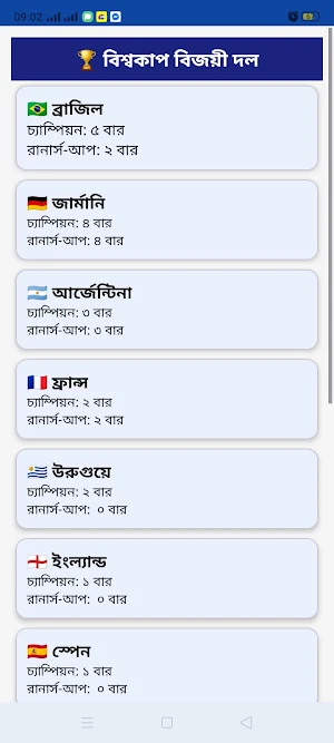 বিশ্বফুটবল ২০২৬ সময়সূচী Screenshot 3