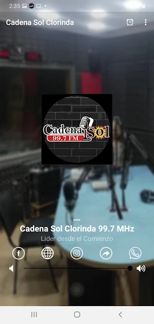 Cadena Sol Clorinda 99.7 Mhz Screenshot 2