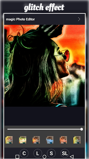 Magic photo editing glitch and cartoon maker Screenshot 3