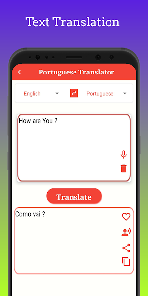 Portuguese Translator Screenshot 2