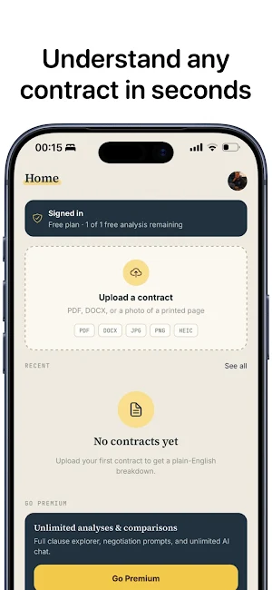 Contract Outlook Screenshot 1