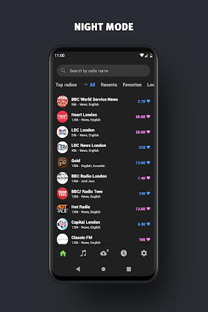 Radio player app: Radio UK Free, FM radio online Screenshot 1