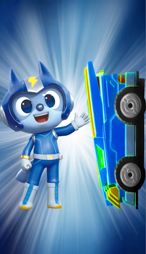 Force V Mini Rangers Blue Key Screenshot 2