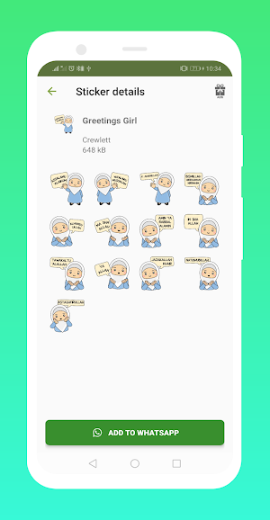 Islamic Stickers for WhatsApp - WA Stickers App Screenshot 2