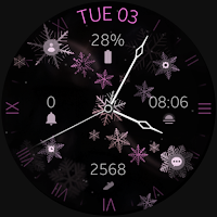Elegant Snowflakes watch face