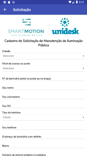 Demo Iluminação Pública Screenshot 2