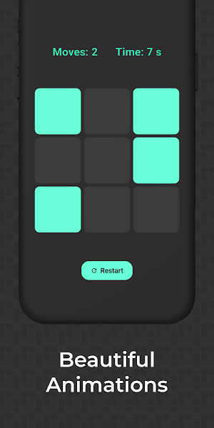 Glow Grid: Lights Out Puzzle Screenshot 1