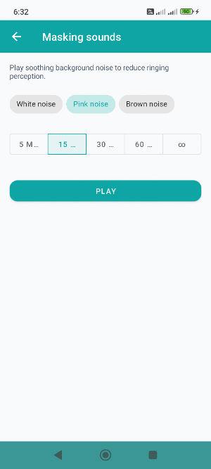 Tinnitus Diary & Sound Relief Screenshot 2