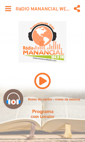 Rádio Manancial web Screenshot 1