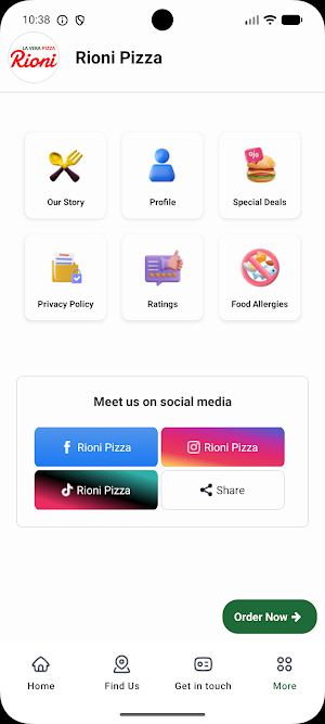 Rioni Pizza Cafe Screenshot 3