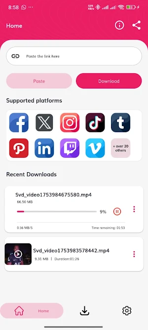 Social Video Saver & Download Screenshot 2