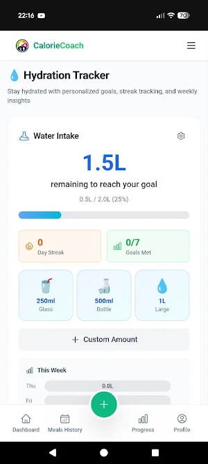 Calorie Coach AI Food Analyzer Screenshot 3