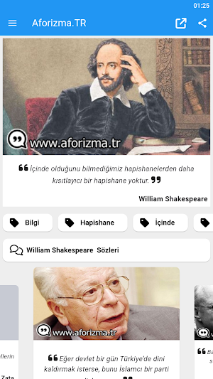 Aforizma.TR Alıntı Söz Replik Screenshot 0