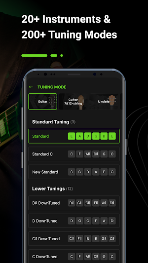 Guitar Tuner, Ukulele Bass: GuitarTunio Screenshot 2