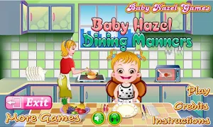 Baby Hazel Dining Manners Screenshot 1