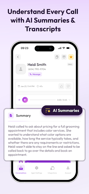 Rosie AI Business Receptionist Screenshot 2