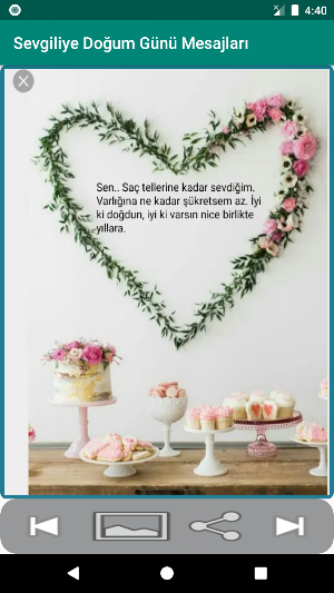 Sevgiliye Doğum Günü Mesajları Screenshot 1