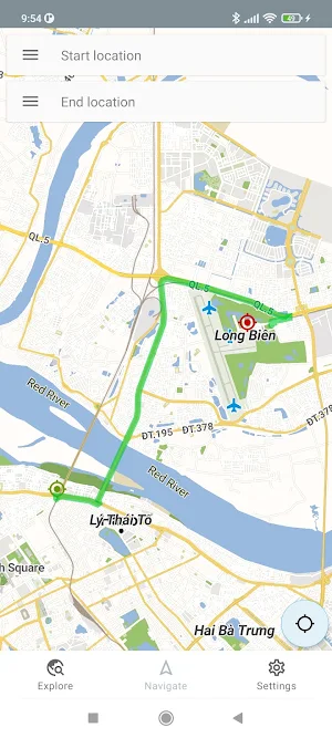 Hanoi Vietnam Offline Map Screenshot 1
