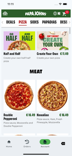 Papa Johns NL Screenshot 2