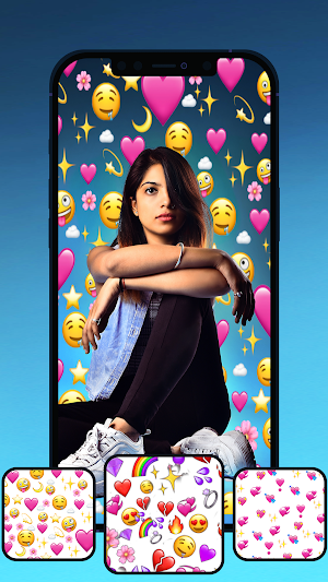 Emoji Background Photo Editor Screenshot 0