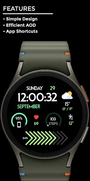 Nighty Digital 40 - watch face Screenshot 1